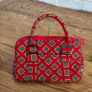 Vera Bradley Vila Small Satchel Bag in the retired color Villa Res